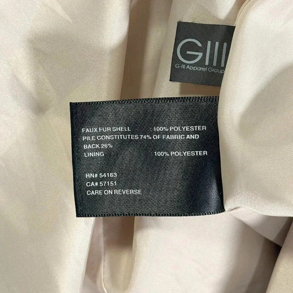 Kenneth Cole Women's Full-Snap Faux Fur Teddy Coat Size XL Color Block Tan Brown - Picture 7 of 8